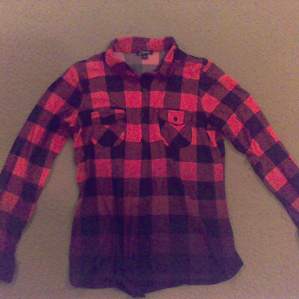 Pink & Black flannel